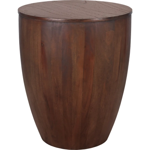 Sloane Side End Table in Walnut Brown Finish Wood